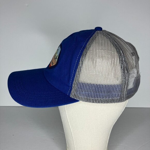 Marmot Blue Adjustable Snapback Mesh Hat - Picture 4 of 7
